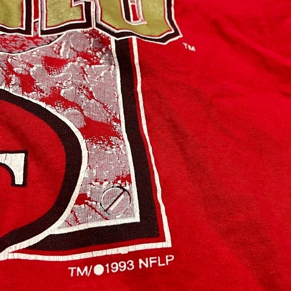 Vintage 90s San Francisco 49ers NFL Football Logo 7 Sports Tee Tshirt - Picture 4 of 8